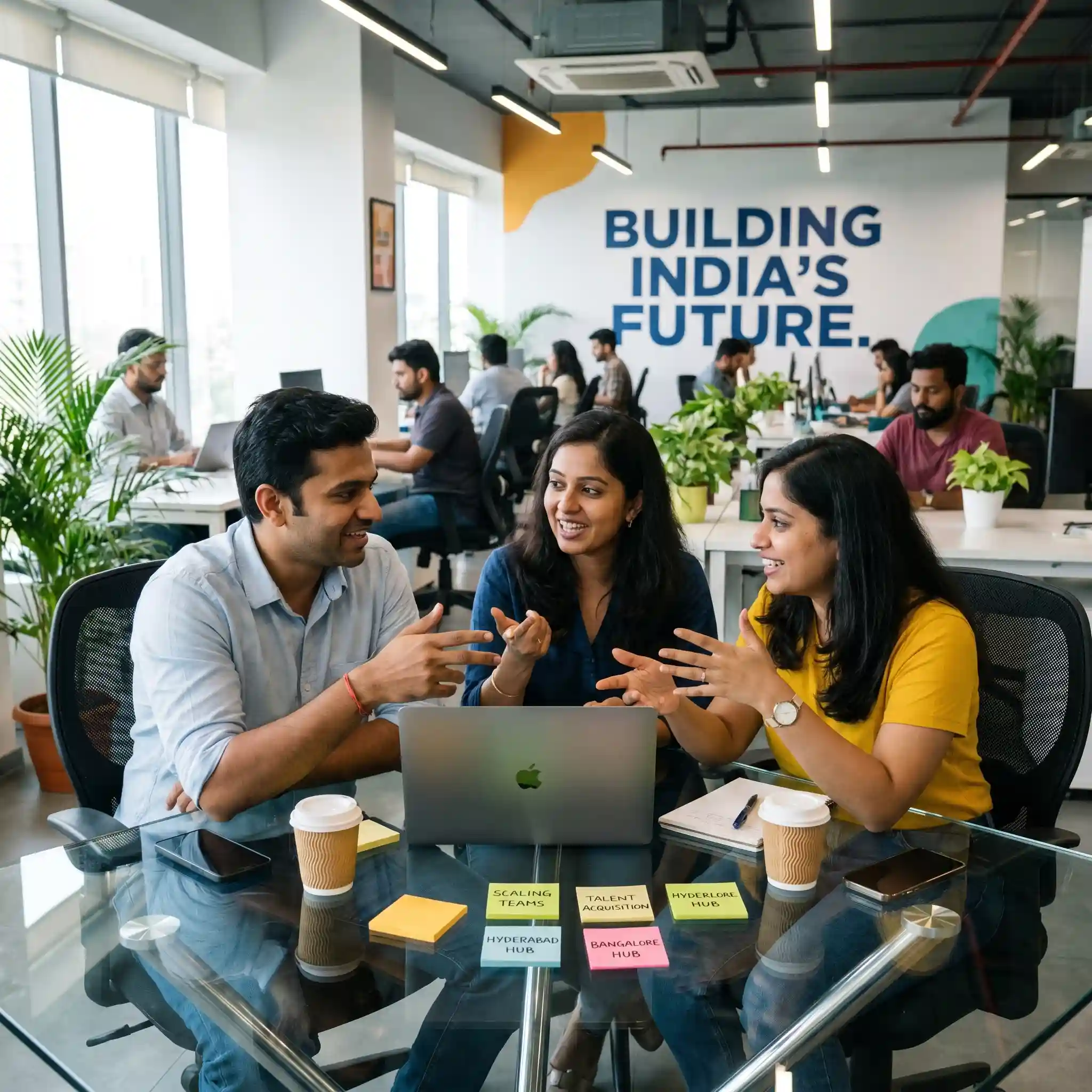Founders planning their next growth phase using our startup hiring services.
